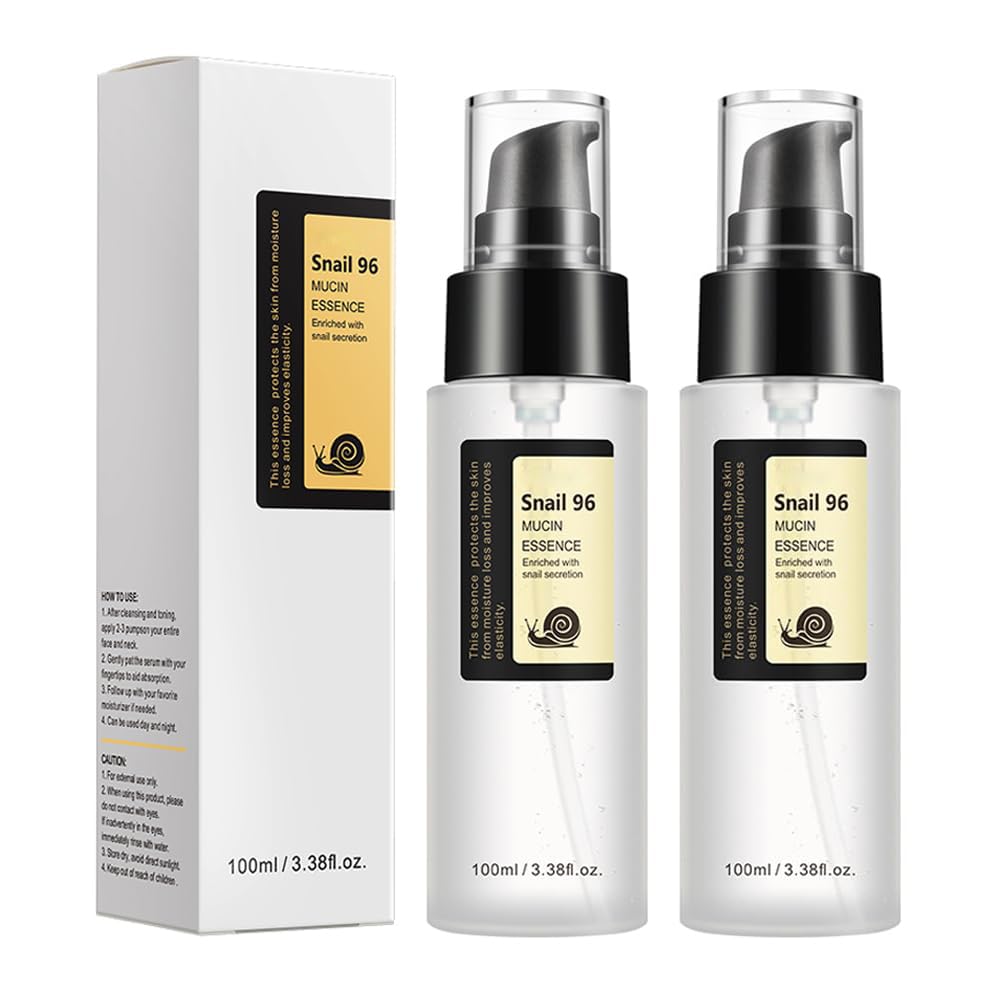 Advanced Snail Mucin 96% Power Repairing Essence, Snail Mucin 96% - Anti-Aging Serum, With Snail Secretion Filtrate For Dull And Damaged Skin, Anti-Aging & Discoloration Correcting(100ml)